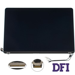 Крышка + матрица в сборе для ноутбука Apple A1398 2013-2014 (12 pin), Silver 100% ОРИГИНАЛ (AASP)