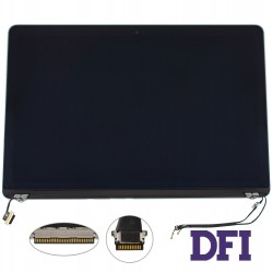 Кришка + Матриця в зборі для ноутбука Apple A1398 2015 (12 pin), Silver, 100% оригінал (AASP)