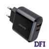 Зарядное устройство Usams US-CC085, T23, QC3.0+PD3.0, 18W, Digital Display, black (CC85TC01)