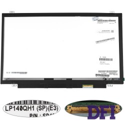 Матрица 14.0 LP140QH1-SPE3 (2560*1440, 40pin(eDP), LED, SLIM (вертикальные ушки), глянец, разъем справа внизу) для ноутбука (renew)