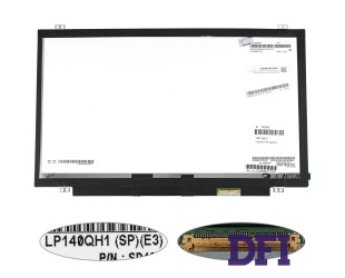 Матрица 14.0 LP140QH1-SPE3 (2560*1440, 40pin(eDP), LED, SLIM (вертикальные ушки), глянец, разъем справа внизу) для ноутбука (renew)