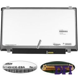 Матрица 14.0 N140HCE-EBA (1920*1080, 30pin(eDP, 250cd/m2 (!!!),  IPS), LED, SLIM (вертикальные ушки), матовая, разъем справа внизу) для ноутбука (renew)