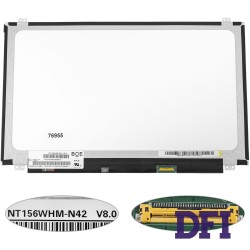 Матрица 15.6 NT156WHM-N42 (1366*768, 30pin(eDP), LED, SLIM(вертикальные ушки), матовая, разъем справа внизу) для ноутбука