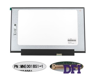 Матриця 14.0 MNE001BS1-1 (1920*1080, 30pin(eDP, IPS, 250cd/m2, 16.7M, 72% NTSC), LED, SLIM (без планок та вушок), матова, роз'єм праворуч знизу, дп=220мм, (narrow border)) для ноутбука