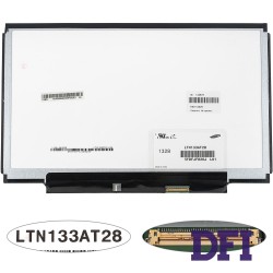 Матриця 13.3 LTN133AT28 (1366*768, 40pin, LED, SLIM (горизонтальні планки), глянець, роз'єм праворуч знизу) для ноутбука (renew)