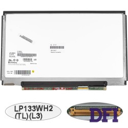 Матрица 13.3 LP133WH2-TLL3 (1366*768, 40pin, LED, SLIM (горизонтальные планки), глянцевая, разъем справа внизу) для ноутбука (renew)