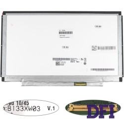 Матрица 13.3 B133XW01 V.1 (1366*768, 40pin, LED, SLIM (горизонтальные планки), матовая, разъем справа внизу) для ноутбука (reenew)