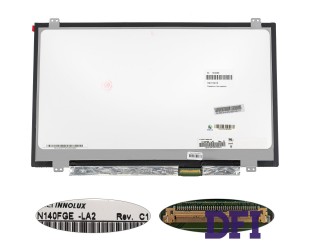 Матрица 14.0 N140FGE-LA2 (1600*900, 40pin, LED, SLIM (вертикальные ушки), глянец, разъем справа внизу) для ноутбука (renew)