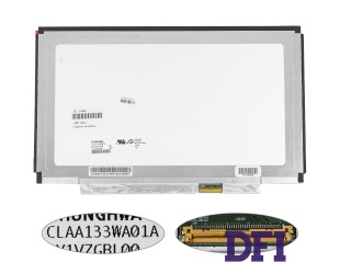 Матриця 13.3 CLAA133WA01A (1366*768, 40pin, LED, SLIM (горизонтальні планки), глянцева, роз'єм праворуч знизу) для ноутбука (renew)