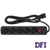 Сетевой фильтр питания for UPS Patron 2 m3*1mm2 (SP-1055U) 5 розеток, for UPS, BLACK (EXT-PN-SP-1055U)