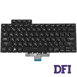 Клавіатура для ноутбука ASUS (GU603H series) rus, black, без фрейму, підвіска клавіш (RGB)