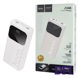 Універсальна мобільна батарея HOCO J144A Hymn, 30000mAh, white (6942007642149)