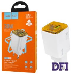 Зарядное устройство HOCO N53 Monsoon PD30W+QC3.0, White (6942007630436)