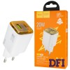 Зарядное устройство HOCO N52 Monsoon PD20W+QC3.0, White (6942007630375)