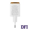 Зарядное устройство HOCO N52 Monsoon PD20W+QC3.0, Type-C to Type-C, White (6942007630412)