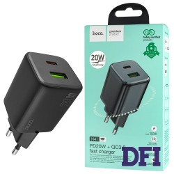 Зарядное устройство HOCO N41 Almighty, PD20W+QC3.0, Black (6942007617024)