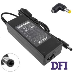Блок питания для ноутбука ASUS 19V, 4.74A, 90W, 5.5*2.5мм, L-образный разъем с переходником, black