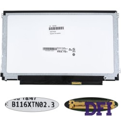 Матрица 11.6 B116XTN02.3 (1366*768, 30pin(eDP), LED, SLIM(горизонтальные ушки), матовая, разъем справа внизу) для ноутбука (renew)