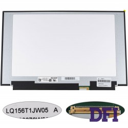 Матриця 15.6 LQ156T1JW05 (2560*1440, 40pin(eDP, IPS, 165Hz, 300cd/m2, 16.7M, 100%), LED, SLIM(без планок та вушок), матова, роз'єм праворуч знизу) для ноутбука