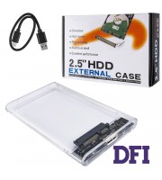 Карман внешний Dynamode 2.5 SATA HDD/SSD USB 3.0 Transparent (DM-CAD-25316)
