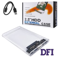 Кишеня зовнішня Dynamode 2.5 SATA HDD/SSD USB 3.0 Transparent (DM-CAD-25316)