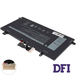 Батарея для ноутбука DELL 1WND8 (Latitude 5285) 11.4V, 2760mAh, Black