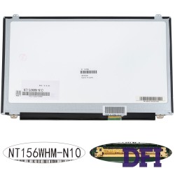Б.У. Матриця 15.6 NT156WHM-N10 (1366*768, 40pin, LED, SLIM(вертикальні вушки), глянець, роз'єм праворуч знизу) для ноутбука (renew)