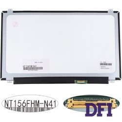 УЦЕНКА ! Матрица 15.6 NT156FHM-N41 (1920*1080, 30pin(eDP, 220cd/m2, 45/45/20/40(углы)), LED, SLIM(вертикальные ушки), матовая, разъем справа внизу) для ноутбука