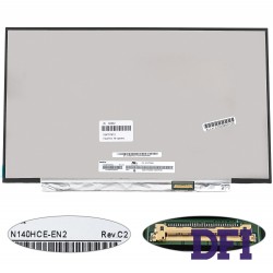 Матриця 14.0 N140HCE-EN2 (1920*1080, 30pin(eDP, IPS, 300cd/m2, 16.7M, 100% sRGB), LED, SLIM (без планок та вушок), матова, роз'єм праворуч знизу, дп=220мм,  (narrow border)) для ноутбука