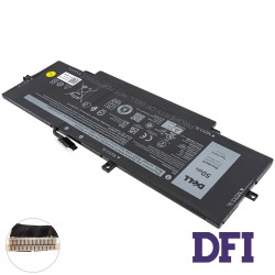 Оригинальная батарея для ноутбука DELL 05Y3T9 (Latitude 9330) 11.55V, 50W, Black