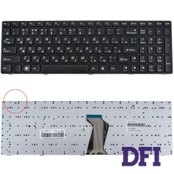 Уценка!!! Клавиатура для ноутбука LENOVO (G580, G585, N580, N585, Z580, Z585) rus, black, black frame